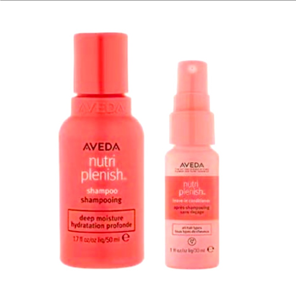 Aveda nutriplenis shampoo deep moisture and leave-in treatment Duo 50ml+30ml New